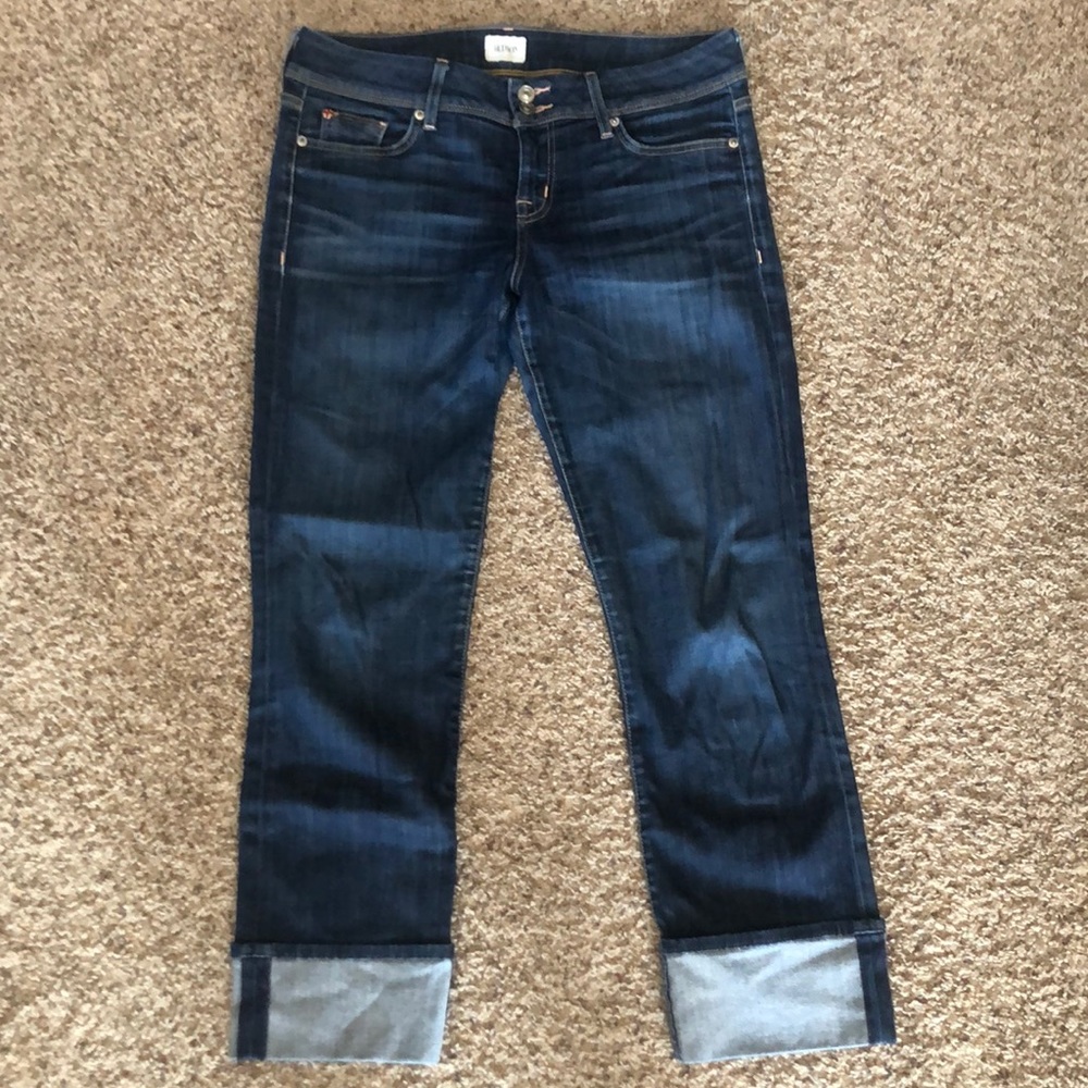 Hudson Ginny Crop - size 29 - dark wash